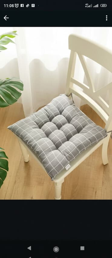 мяхкая мебел: Мягкая подушка‑сидушка на стул - Форма: квадратная, с — 1