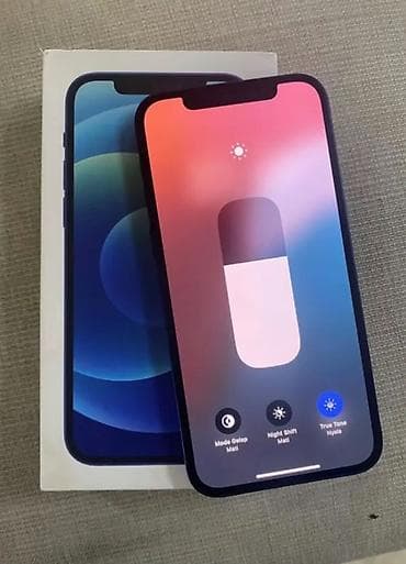 IPhone 12, Б/у, 128 ГБ, Синий, Коробка, 84 % — 2