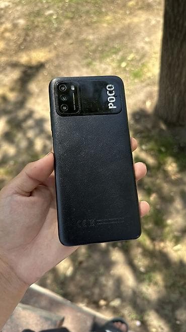 iphone 1e: Poco M3, Б/у, 128 ГБ, цвет - Черный, 1 SIM, 2 SIM, eSIM — 1