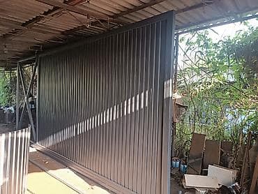 Профиль для ворот: Откатные уличные ворота из профнастила - Тип: откатные (сдвижные) — 1