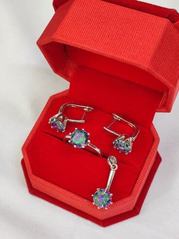 свадебные платья от производителя: Набор украшений, Проба 925, Женские, Новый — 1