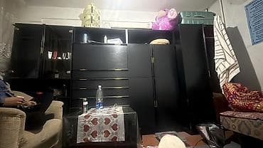 финская стенка: Стенка-шкаф, Тип стенки-шкафа: Модульная, Для зала, Особенности: Для хранения посуды — 1