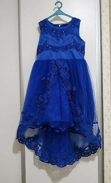 Детское платье, цвет - Синий