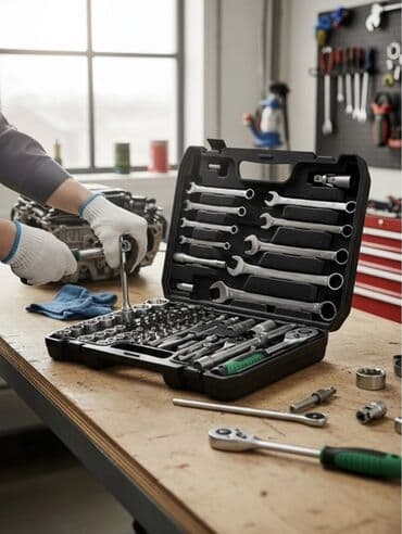 force набор ключ: Набор ручного инструмента в пластиковом чемодане с ручкой. Состав: - — 1