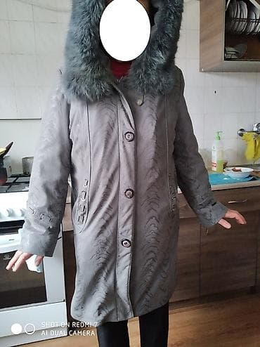 second hand: Продаю: 1. Плащ-пальто кожаное, с песцовым воротником, состояние — 8