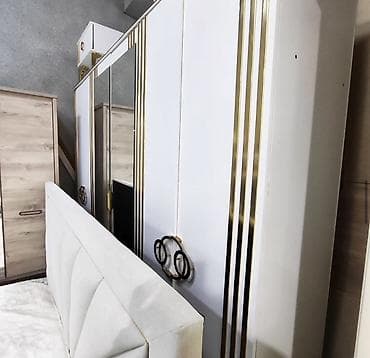 Офисная мебель: Спальный гарнитур, Б/у, Двуспальная кровать, Шкаф, Трюмо, Металл, Самовывоз — 7