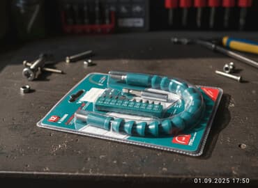 дрели бу: Набор гибкого вала с битами VCAND V-280009, 12 предметов Что внутри — 1