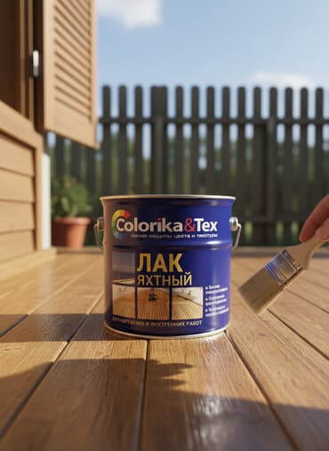 национал краска: Яхтный лак Colorika & Tex предназначен для наружных и внутренних — 1