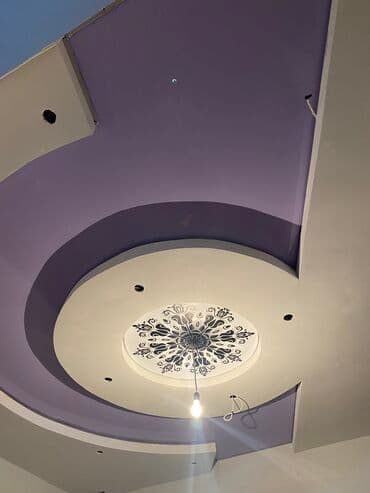 гарнитур для зала бу: Натяжной потолок+Нат потолок!любой сложности,120 — 25