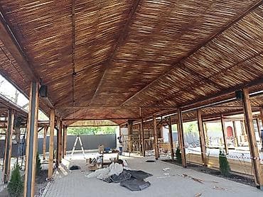 Обои: Бамбуковые панели для отделки и навесов - Материал: натуральный — 7