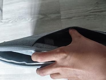 macbook 14: Сумка‑чехол для ноутбука (серый) - Универсальный тонкий чехол-папка — 6