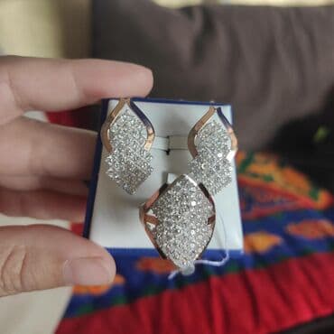 свадебные платья от производителя: Набор украшений, Проба 925, Новый — 3