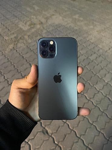 ios 16: IPhone 12 Pro, Б/у, 128 ГБ, Графит, Защитное стекло, 100 % — 2