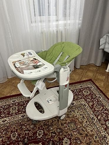 отцев мешок: Стульчик для кормления, Б/у, Peg perego, Трансформер, цвет - Зеленый, Самовывоз, Платная доставка — 5