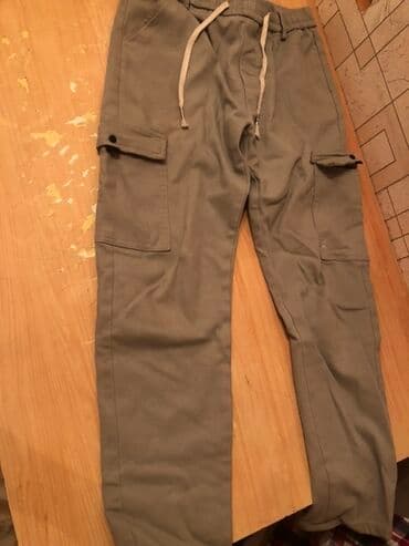 свадебное платье для беременных напрокат: Стильные брюки карго цвета хаки для повседневной носки. Модель — 2