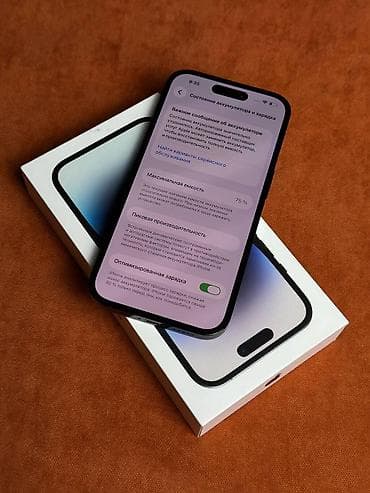 icloud iphone: IPhone 14 Pro, Б/у, 512 ГБ, Black Titanium, Коробка, 77 % — 4