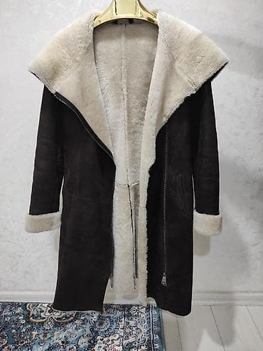 soft shell: Дубленка, Классическая модель, Турция, По колено, С капюшоном, M — 2