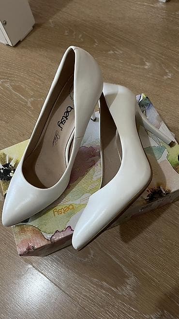 Туфли: Туфли, 38, Betsy, Колдонулган, түсү - Ак — 2