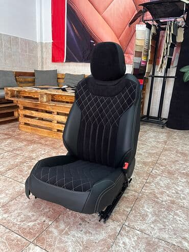 сиденье фольксваген венто: Чехлы Кожаные, цвет - Серый, Volkswagen, Новый, Самовывоз — 6