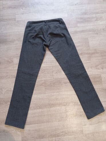 двойка брюки и кофта: Брюки Классические, Осень-весна, Хлопок, Б/у, S — 2