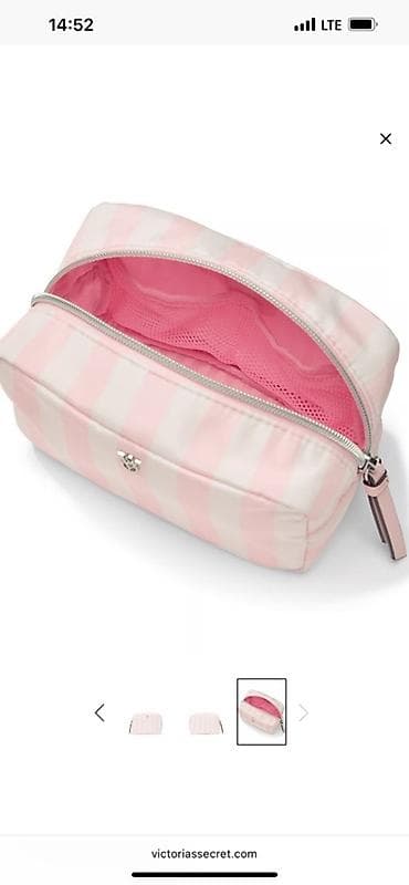 Аксессуарлар: Косметичка Victoria’s Secret - Формат: прямоугольная, на молнии, с — 2