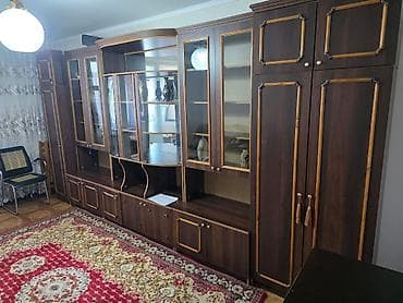 Стенка-шкаф, Тип стенки-шкафа: Модульная, Для зала, Б/у, Особенности: С отделением под телевизор