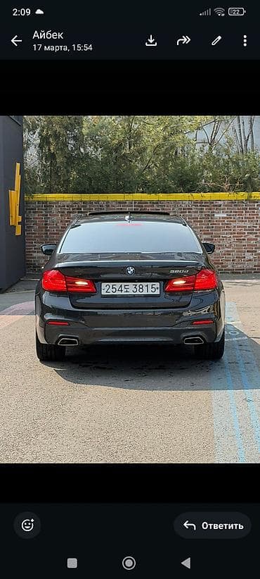 BMW: BMW 5 series: 2019 г., 2 л, Автомат, Дизель, Седан — 5