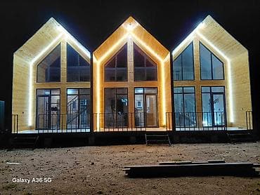Недвижимость: Скандинавские дома-близнецы с панорамным остеклением и архитектурной — 1