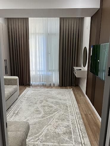 бай таш квартиры: 1 комната, 38 м², Асанбай мкр Элитка, 3 этаж, Евроремонт — 5