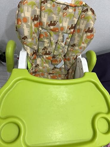 детский стол для кормления: Стульчик для кормления, Б/у, Другой бренд, Пластик, Другой вид, цвет - Зеленый, Самовывоз — 2