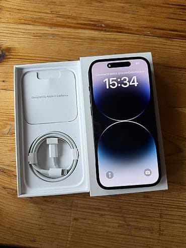 телефоны простые: IPhone 14 Pro, 256 ГБ, Графит, Кабель, Коробка, 78 % — 2