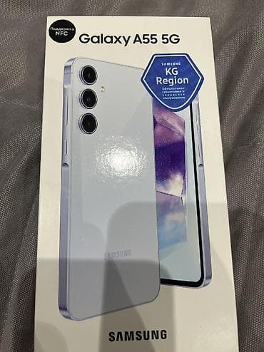 чехол а55: Samsung Galaxy A55, Б/у, 128 ГБ, цвет - Голубой — 5