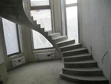 сварка лесницы: Бетонная лестница Для дома, Форма лестницы: Г-образная — 7