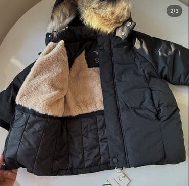 Пальто: Мужское пальто, Zara, Б/у, цвет - Черный, Бесплатная доставка, Платная доставка, Самовывоз — 2