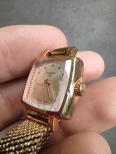 sapphire: Классические часы часы, Tissot, Швейцария, Водонепроницаемые, Женские — 2
