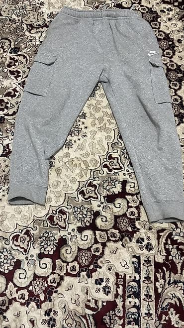 штан: Размер xl Спортивные штаны Nike карго, серые - Приятный мягкий — 3