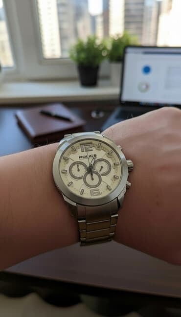 часы наручные электронные: Классические часы часы, Police, Водонепроницаемые, Мужские, Новый — 1