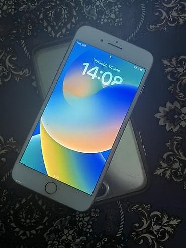 iphone 8 на запчасти: IPhone 8 Plus, Б/у, 64 ГБ, Белый, Чехол, 73 % — 2