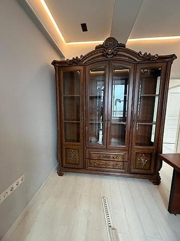 Кеңсе эмереги комплекттери: Кеңсе эмереги комплекти, Шкаф, Жыгач, түсү - Күрөң — 4