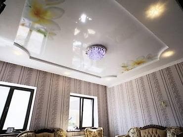 a frame: Натяжной потолок Глянцевое, Матовое, 3D потолки Гарантия, Бесплатная консультация, Бесплатный замер — 7