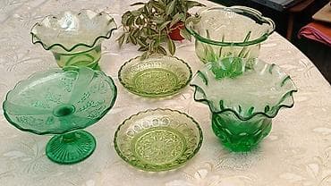 короны: Пара декоративных художественных ваз из стекла (ручная работа) - — 10