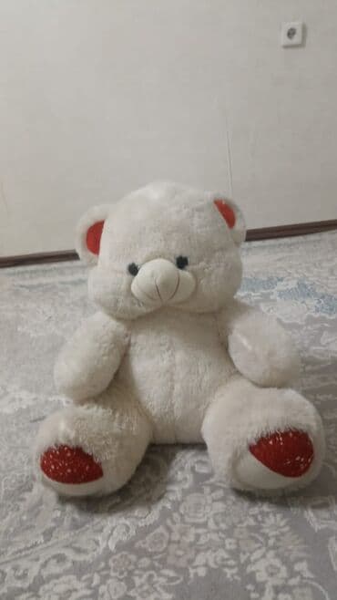 Большой мишка 50см чистый и очень мягкий,очень удобный,красивый и at lalafo.kg Большой мишка 50см чистый и очень мягкий,очень удобный,красивый и