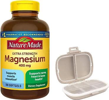 Магний, Для костей, Nature Made, Универсальный, Капсулы