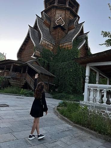 тян: Вечернее платье, Классическое, Трикотаж, С рукавами, M — 2