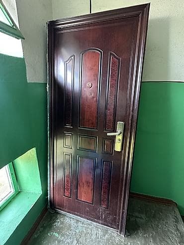 Двери для домов и квартир, Металлическая, Одностворчатая, цвет - Коричневый