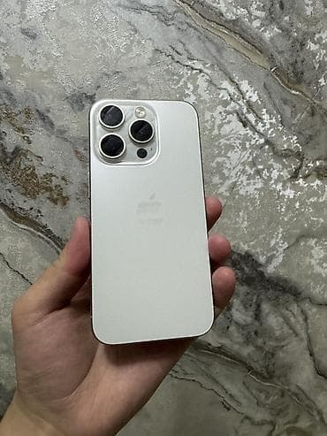 IPhone 15 Pro, Б/у, 512 ГБ, White Titanium, 86 %