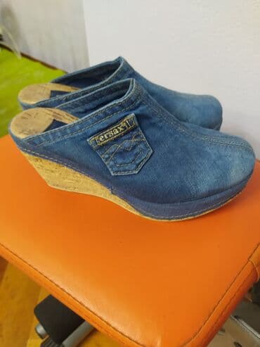 кроксы крокс crocs: Сабо, 38.5, Leon, Б/у, цвет - Голубой, Самовывоз, Платная доставка — 5