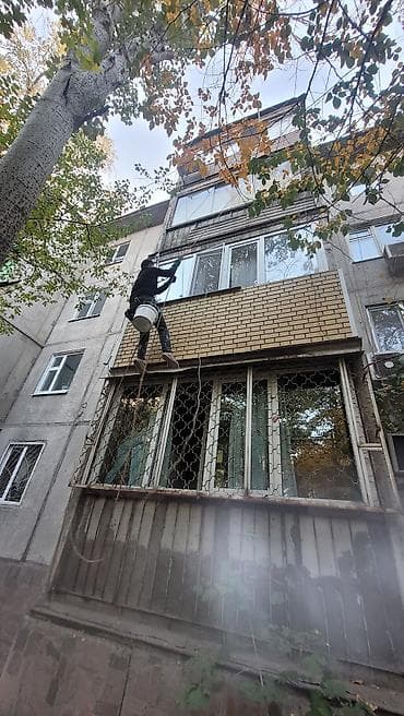 тура леса: Утепление и отделка фасадов и лоджий методом промышленного альпинизма — 8