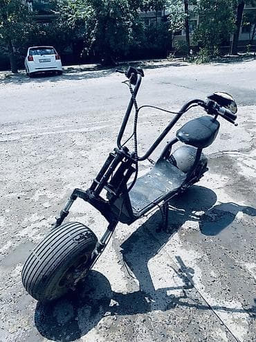 Скутеры: Электроскутер chopper-style с широкой резиной - Формат: городской — 3