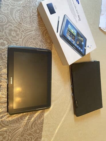 купить микрофон для компьютера в бишкеке: Планшет, Samsung, 10" - 11", Wi-Fi, Б/у, Классический цвет - Черный — 1